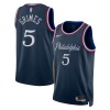 Muške NBA Dres Philadelphia 76ers Quentin Grimes Nike 2025-26 City Edition Navy Swingman